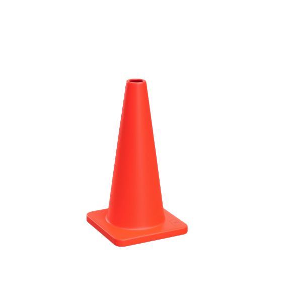 Cono base naranja 45cm
