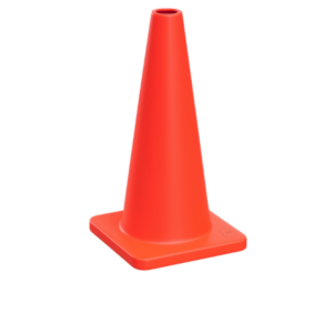 Cono base naranja 91cm