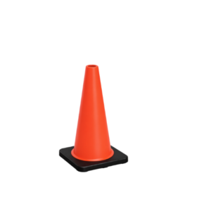 Cono base negra 45 cm