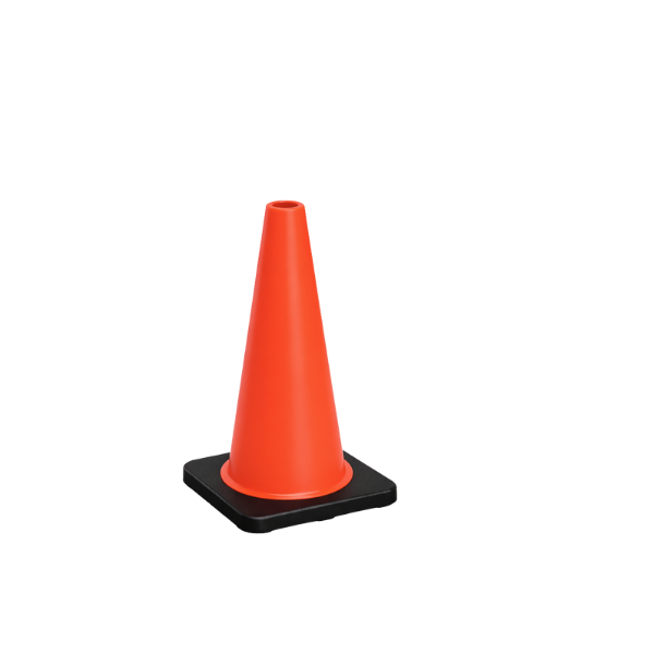 Cono base negra 45 cm