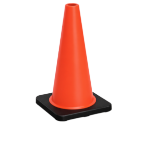 Cono base negra 91 cm