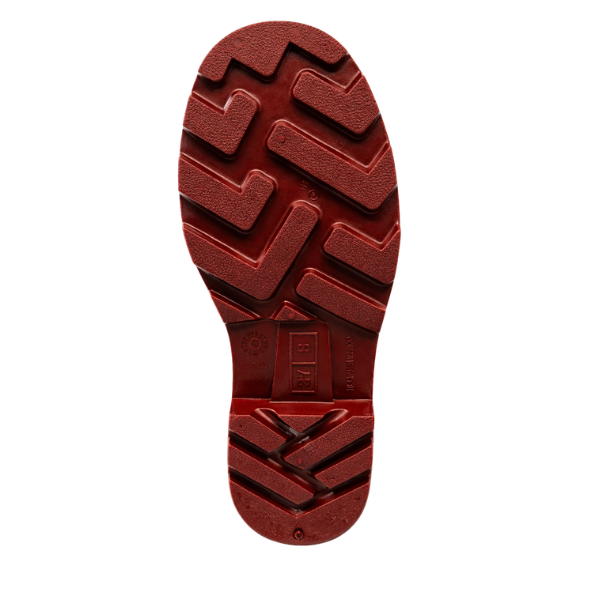 Bota industrial sanitaria con suela roja y casquillo - Imagen 2